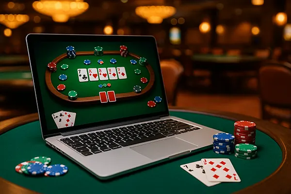 Player using phone