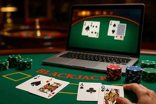 Digital blackjack gameplay