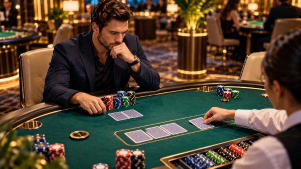 Texas Holdem poker table