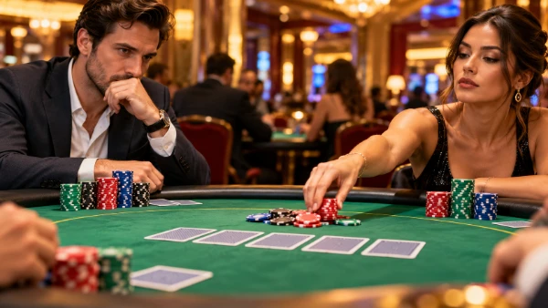 Texas Holdem poker table